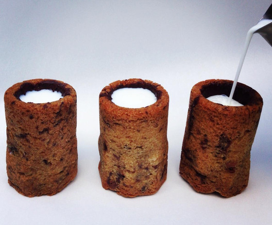 Cookie Shot Glasses of Milk Cookie Shot Glasses of Milk